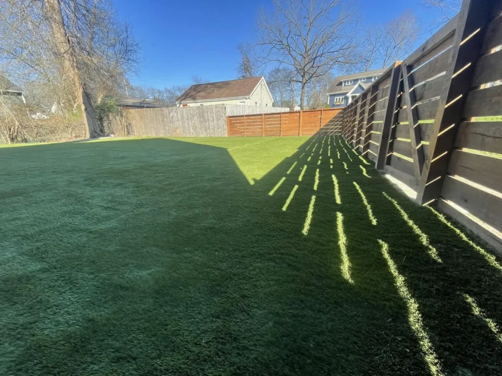 artificial turf installation
